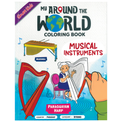Picture of SMART KIDS MY AROUND THE WORLD COLORING BOOK-MUSICAL INSTRUMENTS